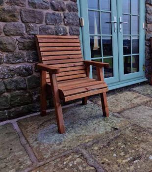 Valley Chair - Timber - L73 x W64 x H95 cm - Garden Furniture - Minimal Assembly Required
