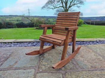 Valley Rocking Chair - Timber - L120 x W63 x H95 cm - Garden Furniture - Fully Assembled
