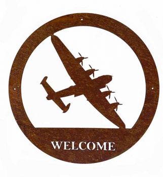 Lancaster Welcome Wall Art - Small - Steel - W29.5 x H29.5 cm