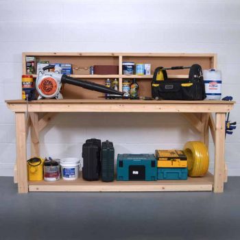 Work Bench with Back Panel 4Ft - MDF