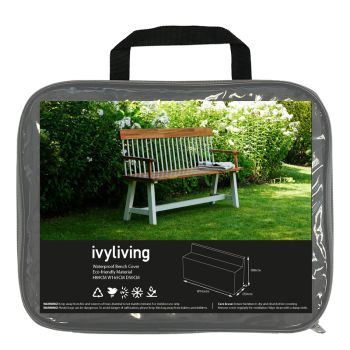 Waterproof Bench Cover in Eco-friendly Material - Polypropylene/Polyethylene - L50 x W165 x H89 cm - Grey