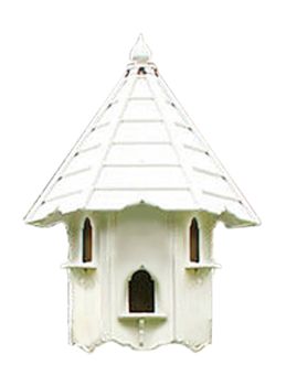 Nayland Painted Three Nest Wall Mounted Dove Cote - Pressure Treated Timber - L65.5 x W32 x H158 cm