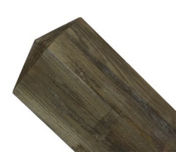 Redwood Pyramid Top Timber Post 12.5cm X 12.5cm X 15.25cm