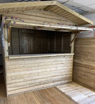 2.4m x 2m Standard Chalet - Timber - L240 x W270 x H262 cm - Minimal Assembly Required