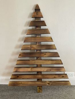 Decorative Wooden Christmas Tree - L5 x W90 x H120 cm