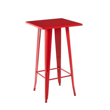 Table - Metal - L60 x W60 x H115 cm - Red