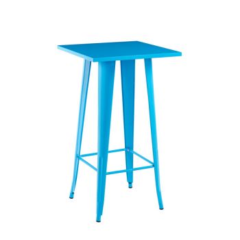 Table - Metal - L60 x W60 x H115 cm - Blue