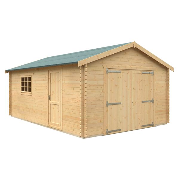 20x14 The Warwick 44mm Cabin - L595 x W415 x H293.2 cm - Solid Wood ...