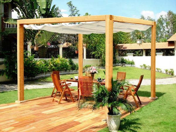 Roman Pergola - L324 x W324 x H252 cm