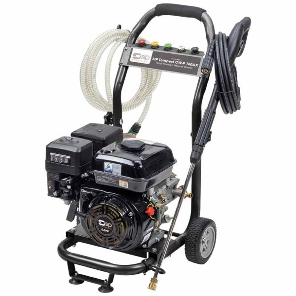 SIP TEMPEST CW-P 160AX Petrol Pressure Washer - Aluminium - L50 x W60 x H80 cm