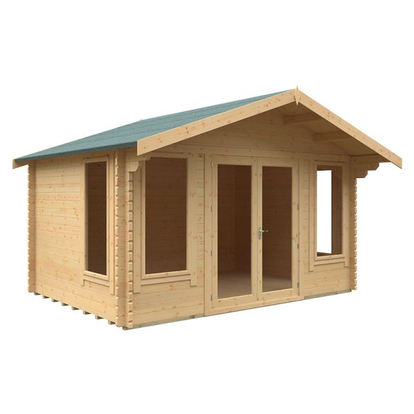 10x14 The Sutton 44mm Cabin - L295 x W415 x H282.2 cm - Solid Wood ...