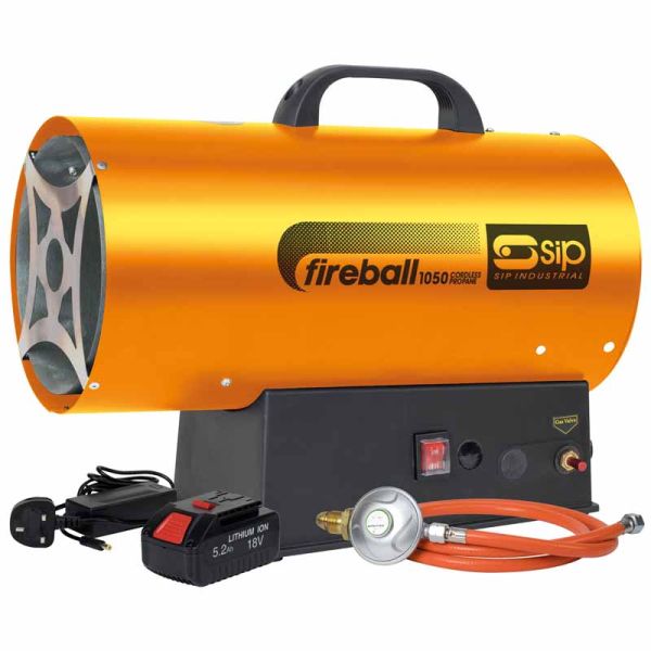 SIP FIREBALL 1050 Cordless Propane Heater 