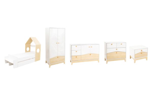 Cody Bedroom Set - White/Pine Effect