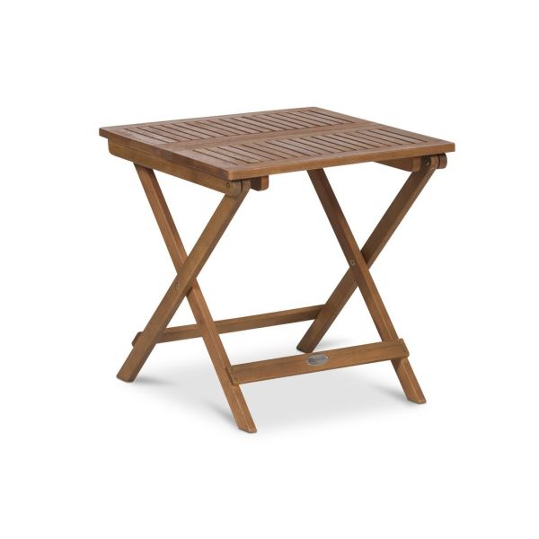 Mini Square Folding side Table - Acacia Hardwood - L50 x W50 x H45 cm