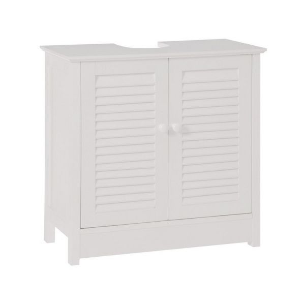 Under Sink Bathroom Cabinet - Wood - L30 x W60 x H60 cm - White