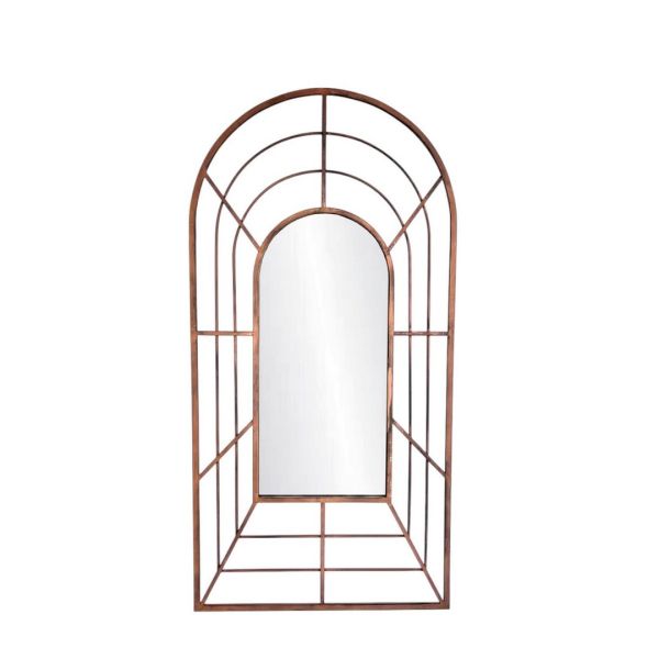 Wall Framed Mirror - Metal - L3 x W60 x H120 cm