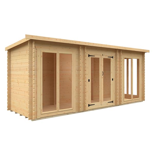 18 x 6 Feet Astoria 19mm Flex - Solid Wood/Softwood/Pine - L525 x W175 x H217 cm - Natural