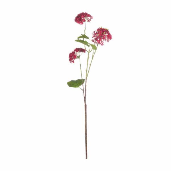 Autumnal Viburnum Artificial Flower - Plastic - L18 x W27 x H63 cm - Red