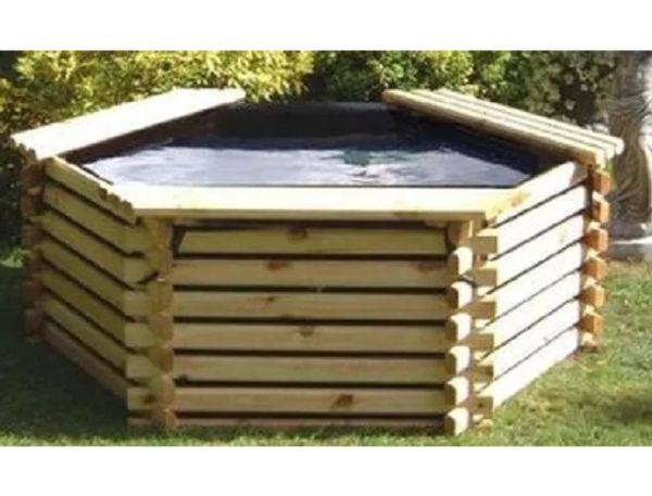 175 Gallon Pool - Timber - L167 x W167 x H62 cm