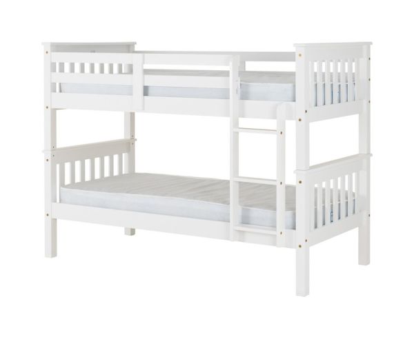 Neptune 3 Feet Bunk Bed - L104 x W204.5 x H151 cm - White