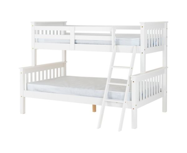 Neptune Triple Sleeper Bunk Bed - L152.5 x W204.5 x H151 cm - White