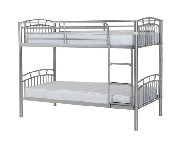 Ventura 3 Feet Bunk Bed - L101 x W201 x H154 cm - Silver
