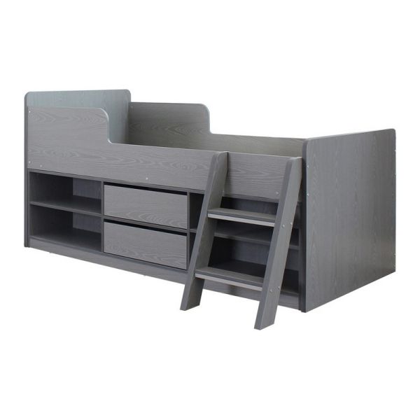 Felix Low Sleeper Bed - L131 x W198 x H100 cm - Grey