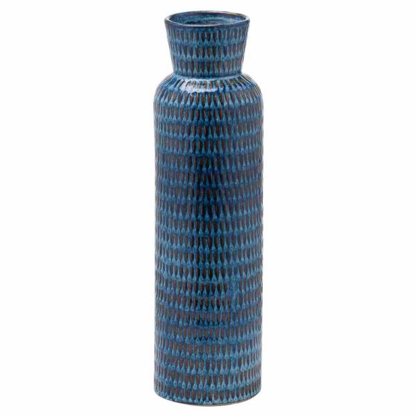 Seville Collection Large Flute Vase - Ceramic - L12 x W12 x H43 cm