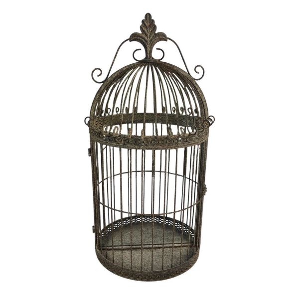 Garden Mirror Cage - Metal - L17 x W32 x H63 cm