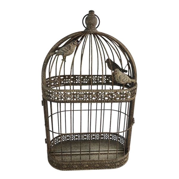 Garden Mirror Cage - Metal - L10 x W34 x H60 cm