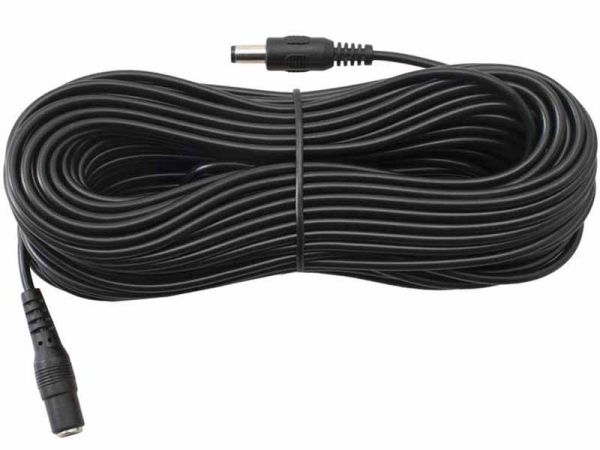 20 Metre DC Power Extension Cable for 12V Cameras 2.1mm