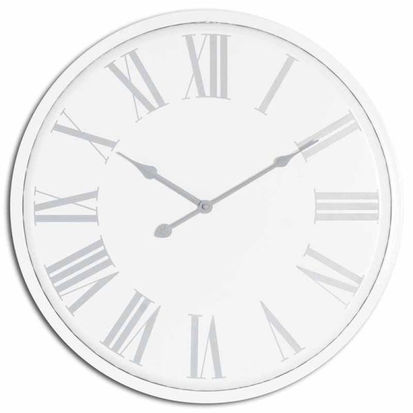 Flemings Wall Clock - Metal - L4 x W49 x H49 cm - White