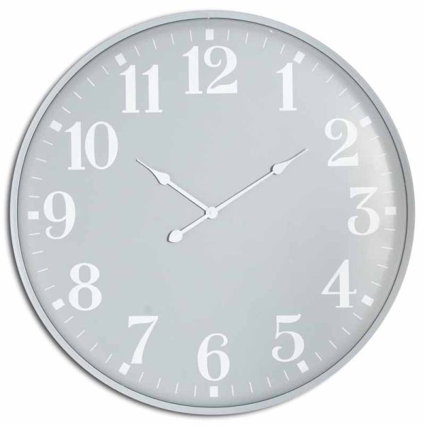 Ashmount Large Wall Clock - Metal - L5 x W80 x H80 cm - Grey