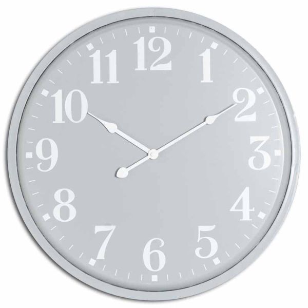 Ashmount Wall Clock - Metal - L4 x W49 x H49 cm - Grey