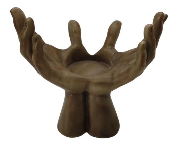 Hands Wine Bottle Holder - Resin - L23 x W15 x H24 cm