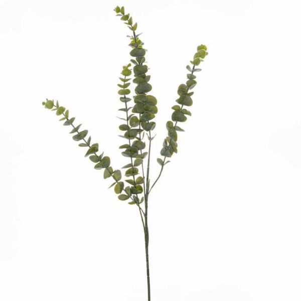 Gunnii Eucalyptus Spray Artificial Plant - Fabric/Plastic - L8 x W8 x H90 cm - Green