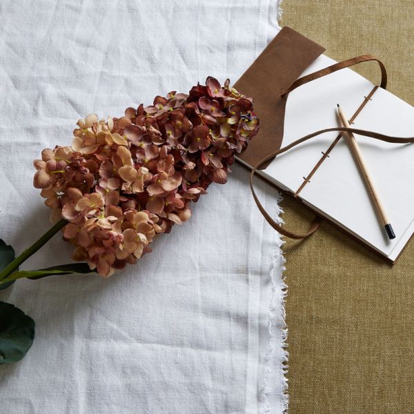 Artificial Spear Hydrangea - Plastic - L15 x W15 x H88 cm - Burgundy