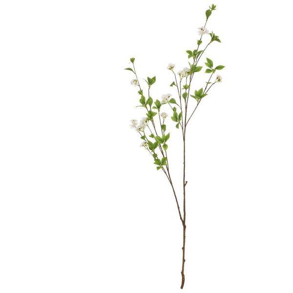 Tall Mock Artificial Orange Spray (Single Stem) - Plastic - L45 x W45 x H135 cm - Green