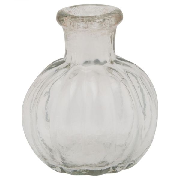 Volta Bud Vase Small - Glass - L5 x W5 x H6 cm - Clear