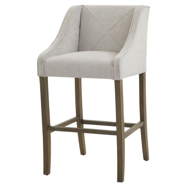 Epsom Barstool - Wood - L58 x W57 x H104 cm - Grey