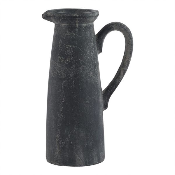Amalfi Tall Jug Ornament - Ceramic - L13 x W17 x H32 cm - Grey
