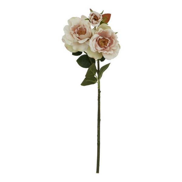 The Natural Garden Collection Palest Blush Tea Rose (Single Stem Flower) - Plastic - Height 60 cm - Pink