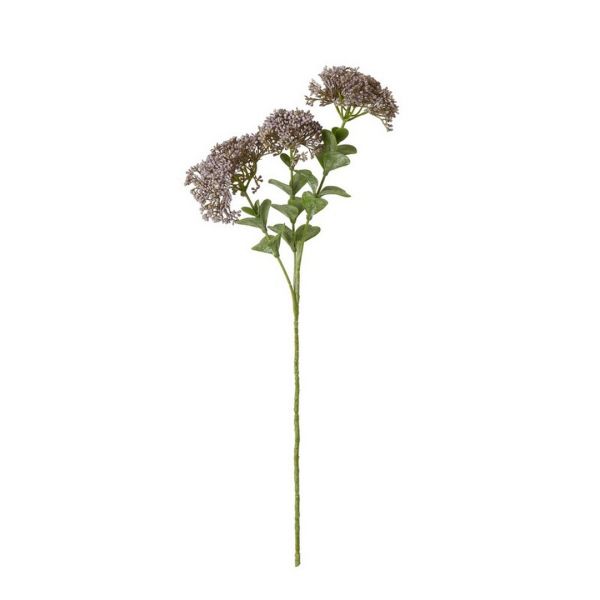 Sedum Spray (Single Stem Flower) - Plastic - Height 58 cm - Purple