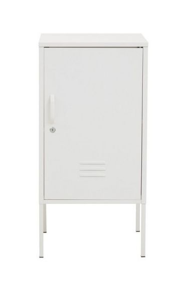 Academy One Door Cabinet - Metal - L40 x W40 x H80 cm - White