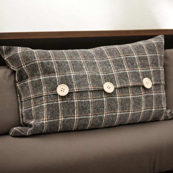 Cushion Cover Only - Velvet - L1 x W50 x H30 cm - Brown