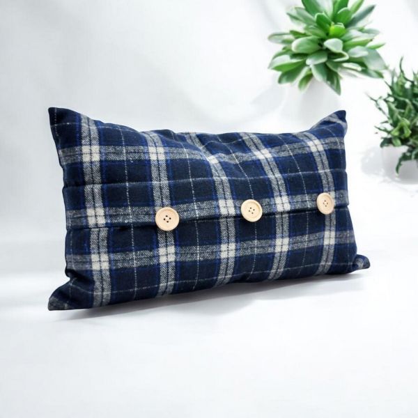 Cushion Cover Only - Velvet - L1 x W50 x H30 cm - Blue