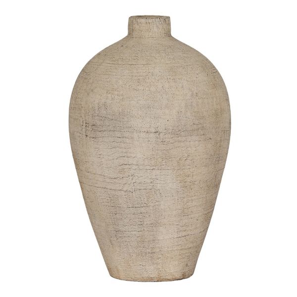 Morrow Large Vase - Ceramic - L21 x W21 x H35 cm - Cream