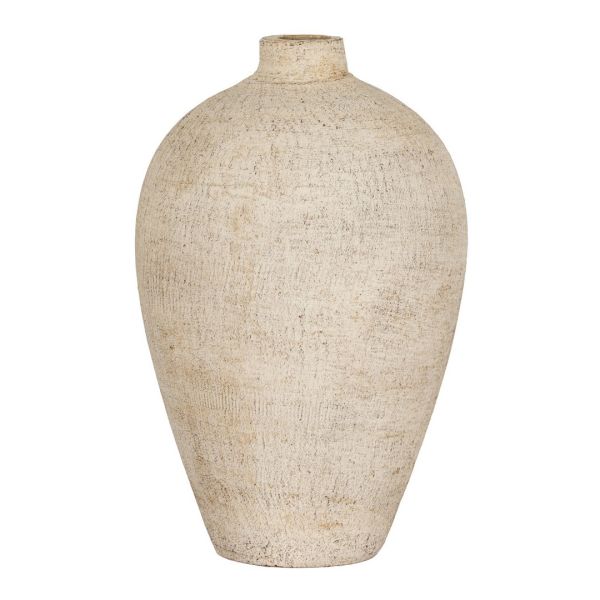Morrow Medium Vase - Ceramic - L18 x W18 x H28 cm - Cream