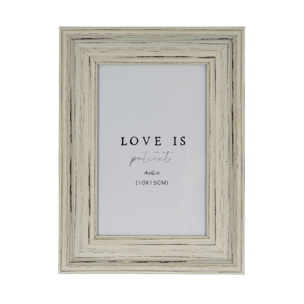 Alba Photo Frame 4X6 - Wood - White