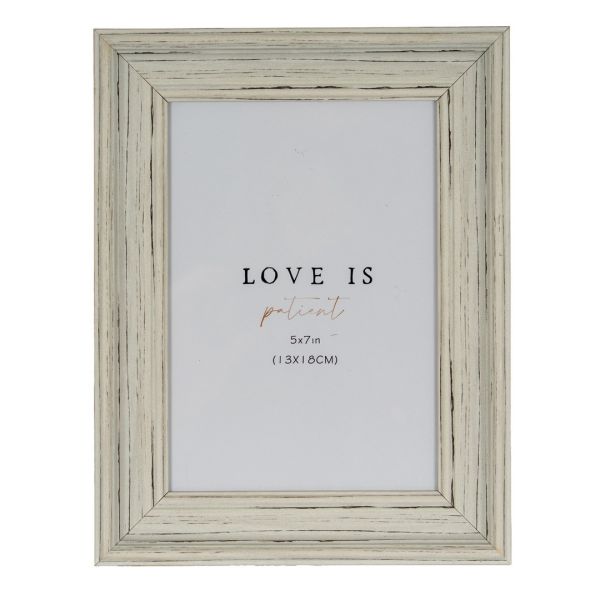 Alba Photo Frame 5X7 - Wood - White
